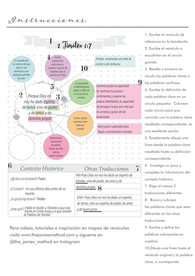 Verse Map Journal pdf- SPANISH