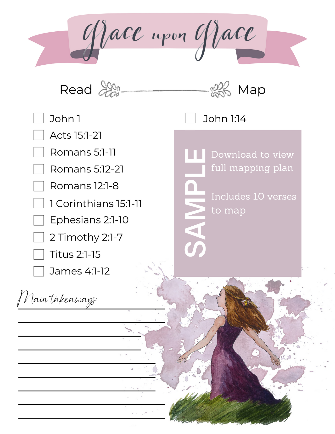 'Grace Upon Grace' Mapping Plan