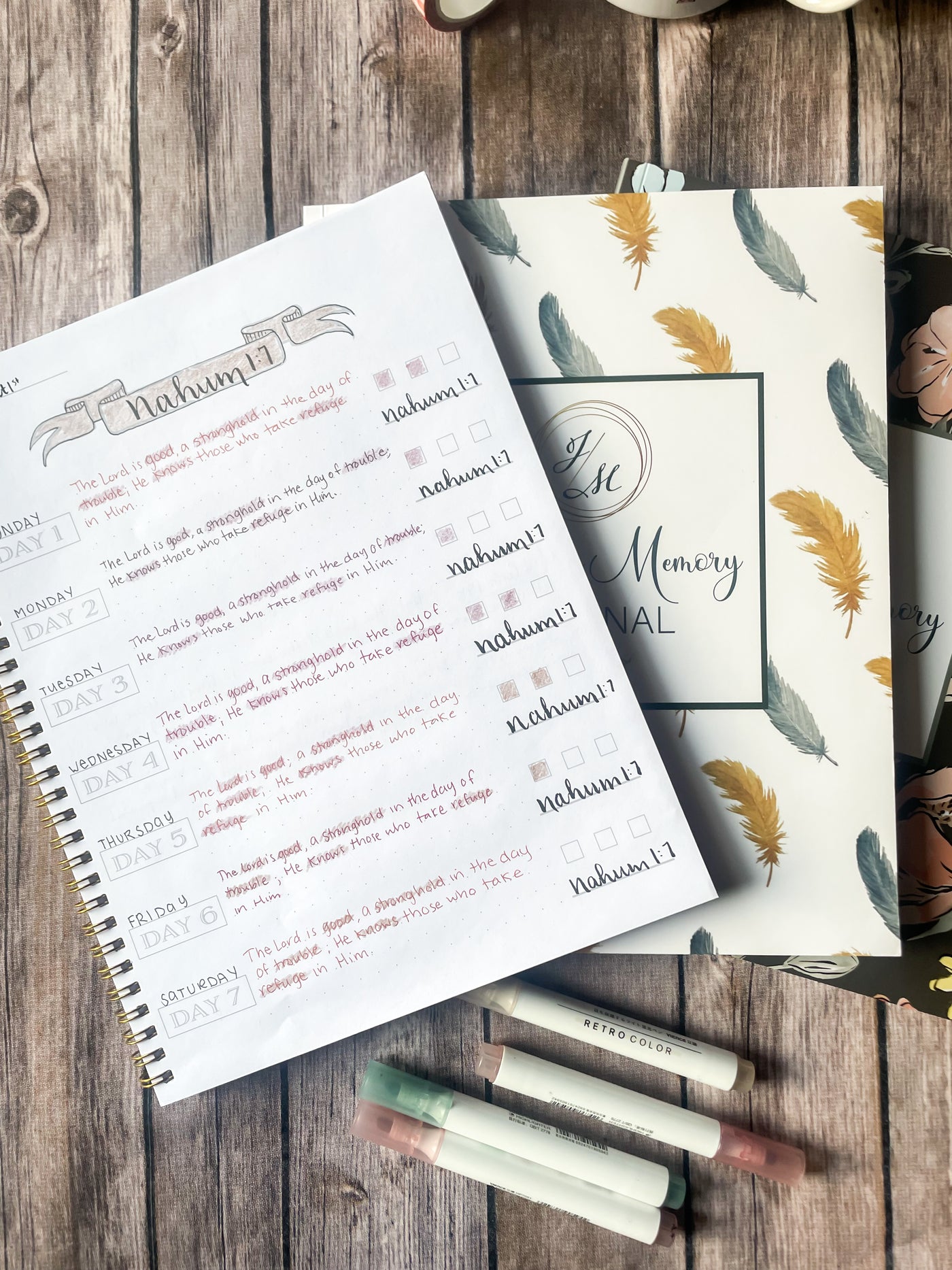 NEW Spiral Scripture Memory Journal