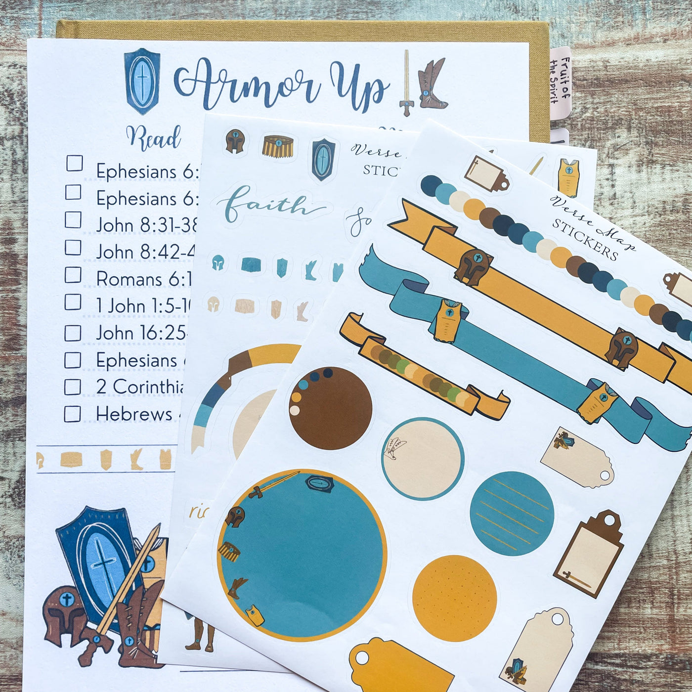 Verse Map Stickers-Armor Up