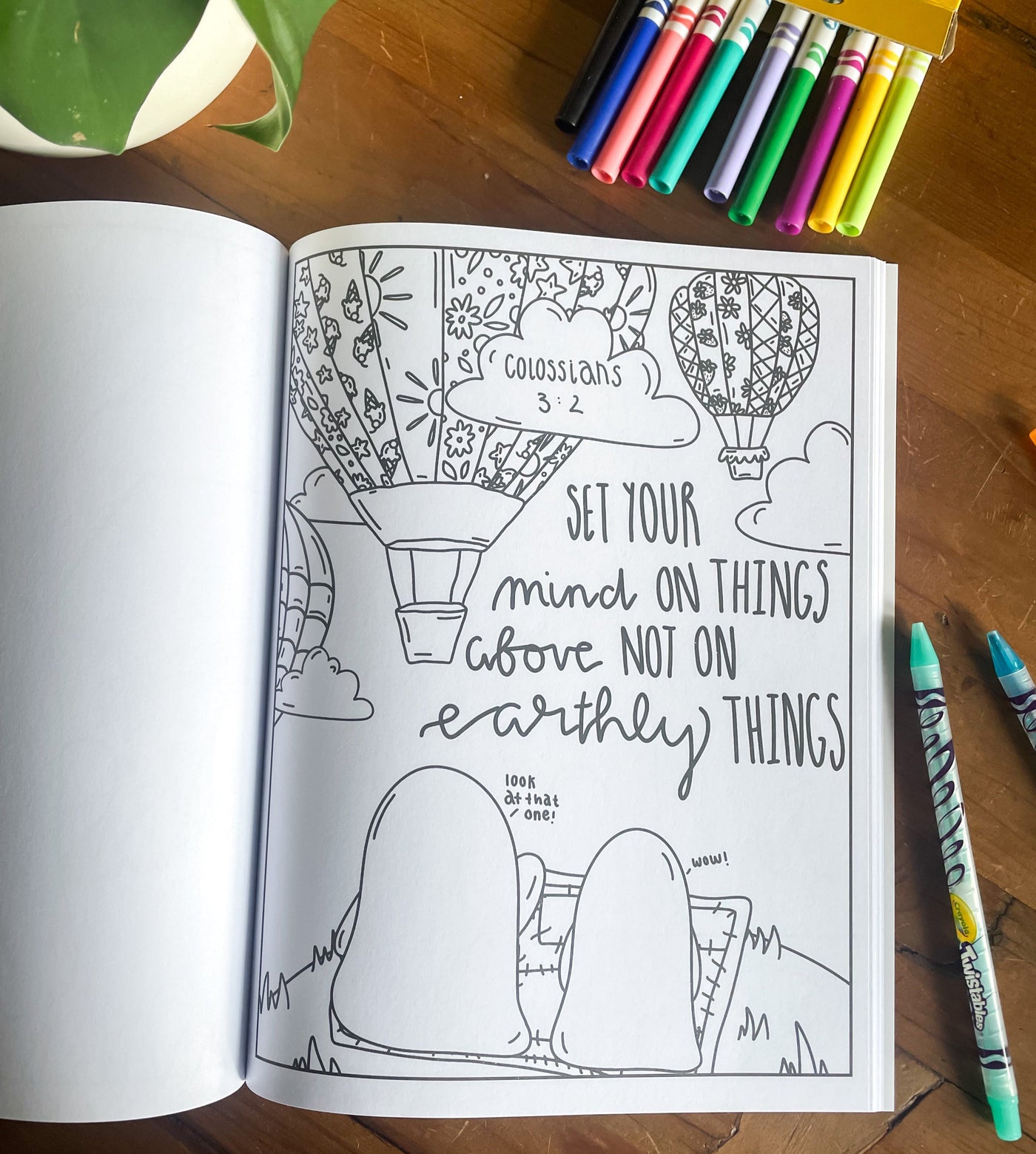'The Blob Book' Christian Coloring Book