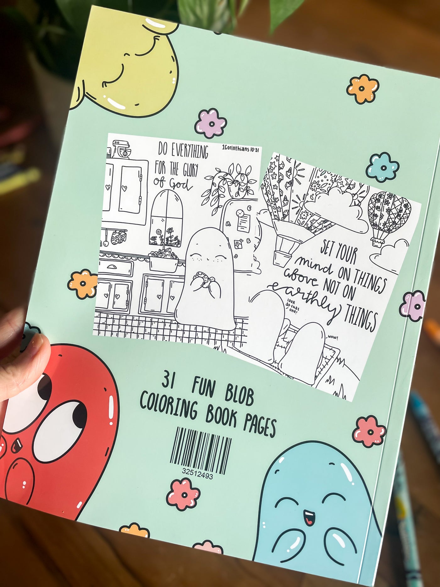 'The Blob Book' Christian Coloring Book