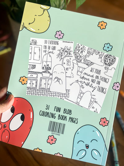'The Blob Book' Christian Coloring Book