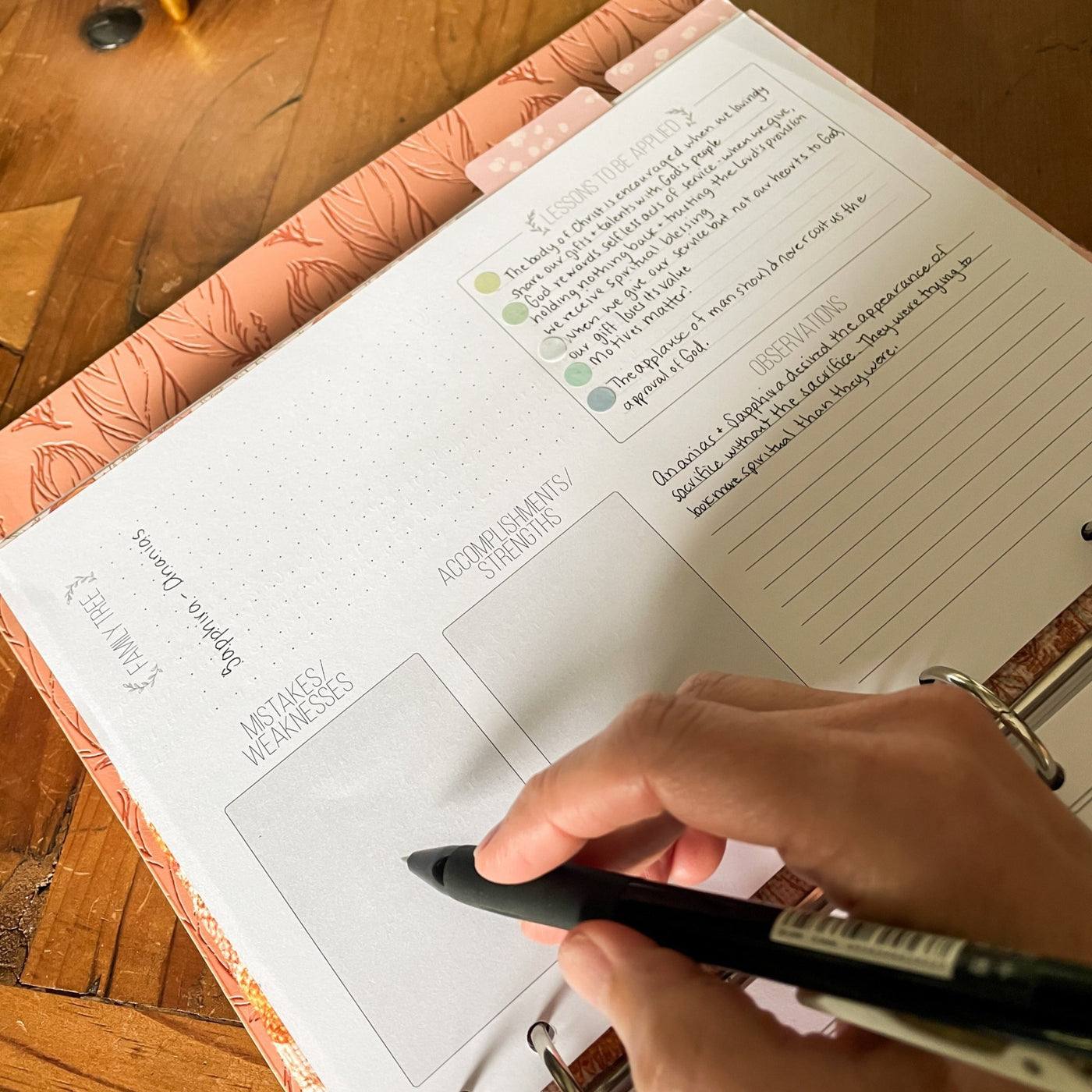 Bible Binder Character Study Templates - The James Method