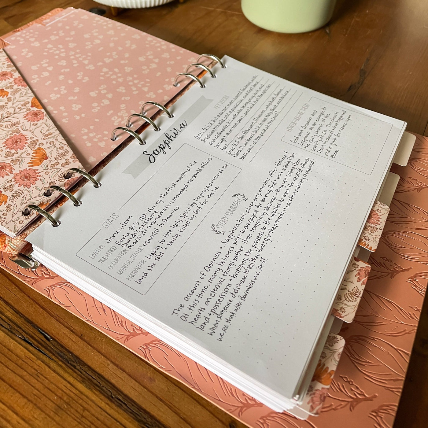 Bible Binder Character Study Templates – The James Method