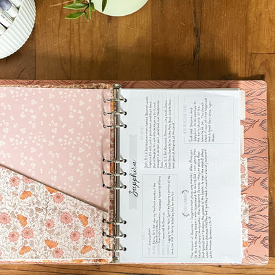 Bible Binder Character Study Templates - The James Method