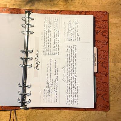 Bible Binder Character Study Templates - The James Method