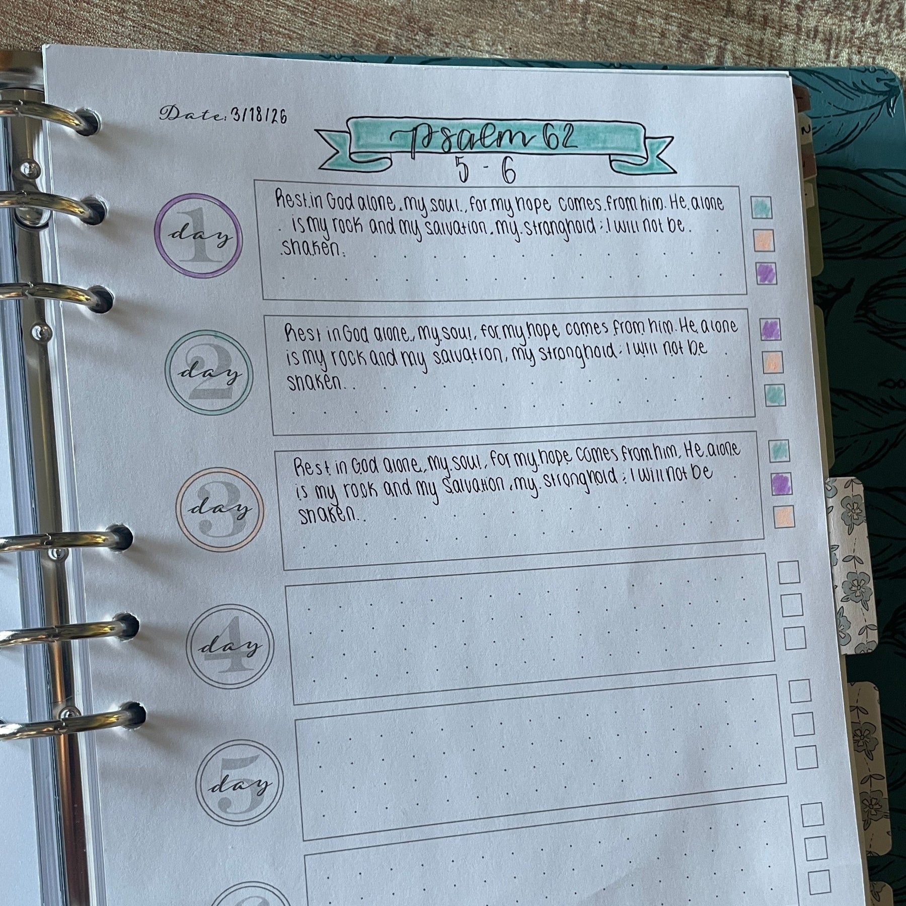 Bible Binder Scripture Memory Template – The James Method