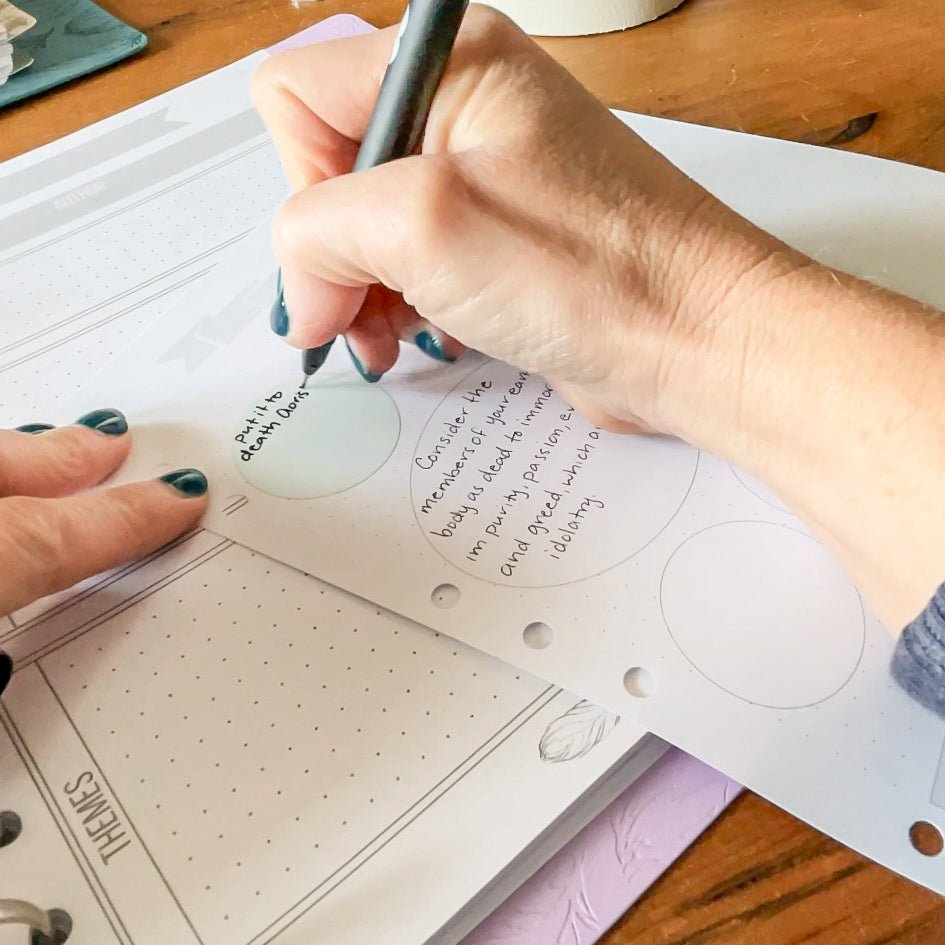 Bible Binder Sticky Note Clip - In (sunset) - The James Method