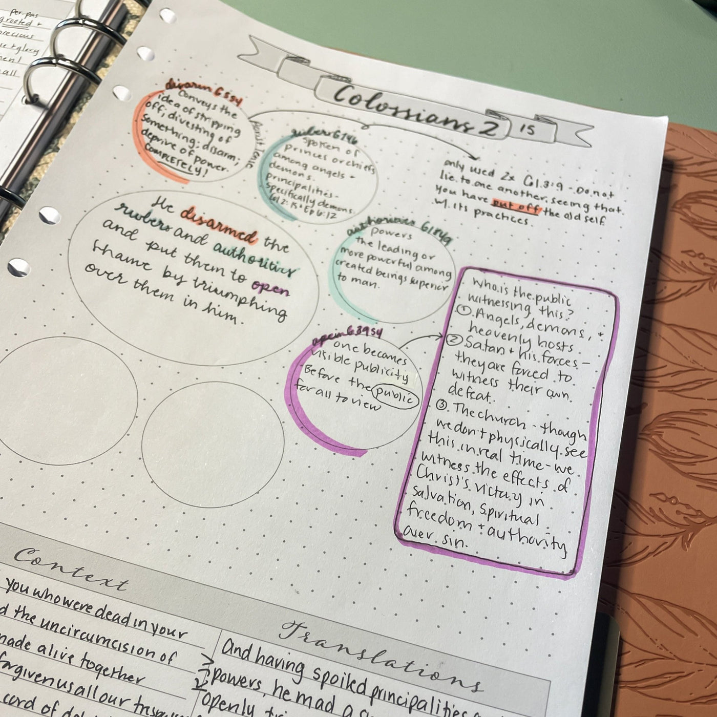 Bible Binder Verse Mapping Templates – The James Method