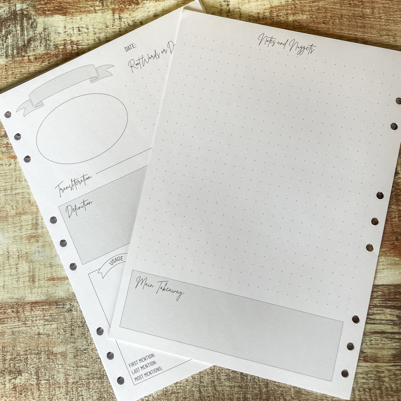 Bible Binder Word Study Templates – The James Method