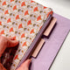 Bible Binder Zipper Pouch- Retro Flowers