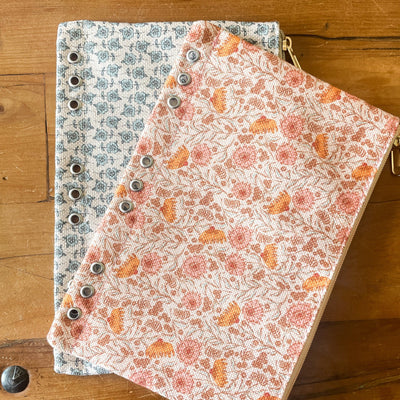 Bible Binder Zipper Pouch - Vintage Garden - The James Method