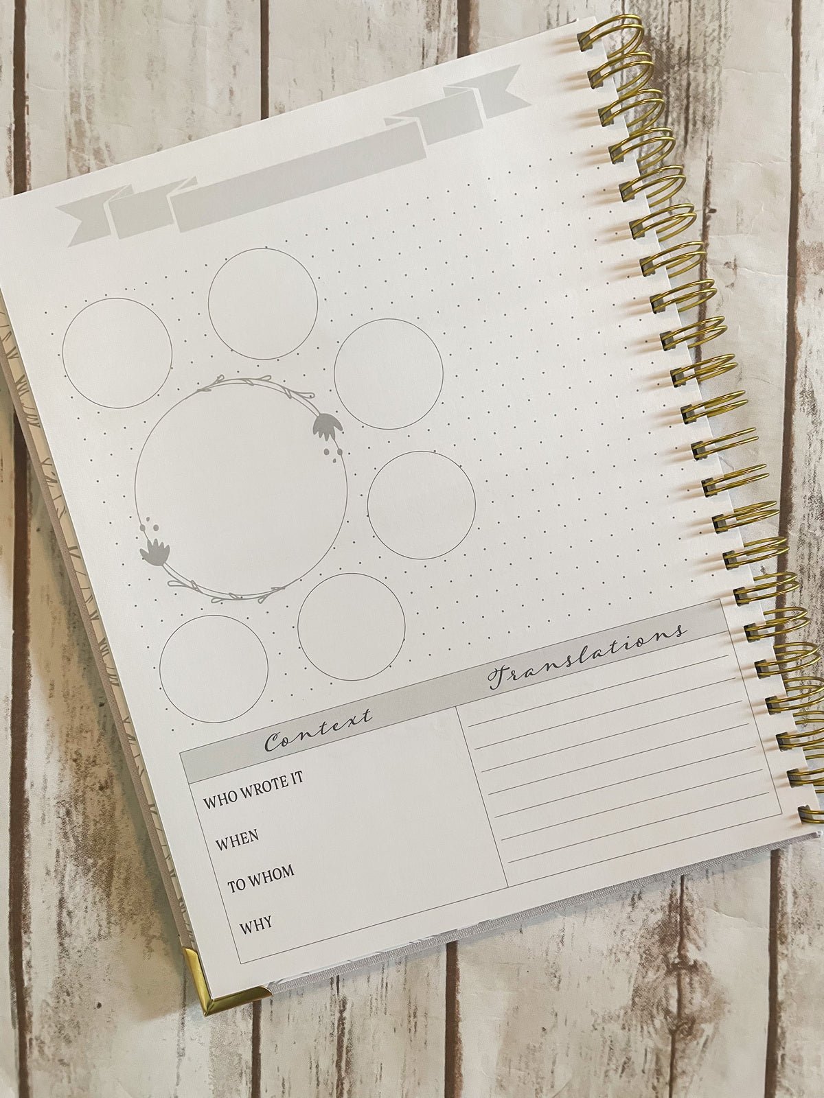 Cranberry Crush Spiral Verse Map Journal - The James Method