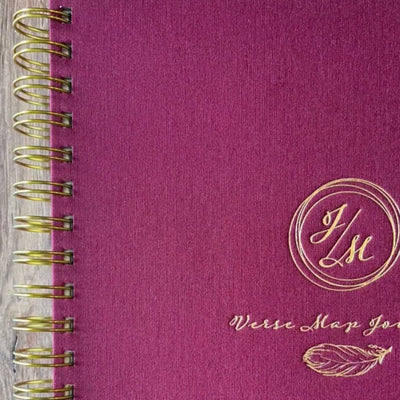Cranberry Crush Spiral Verse Map Journal - The James Method