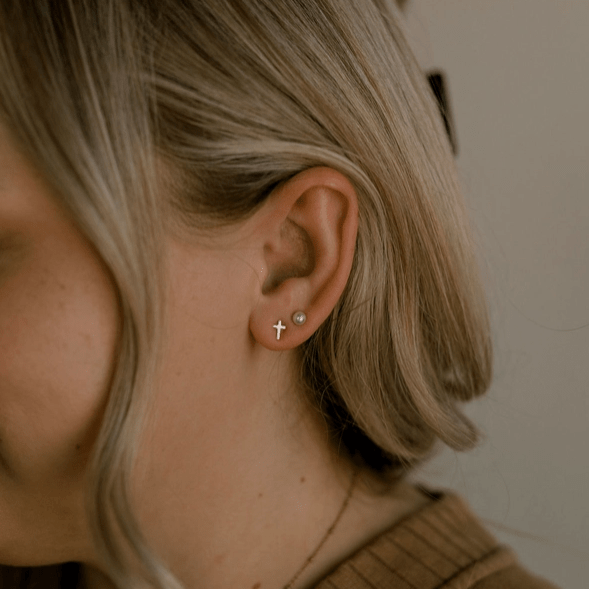 'Known' Cross Earrings - The James Method