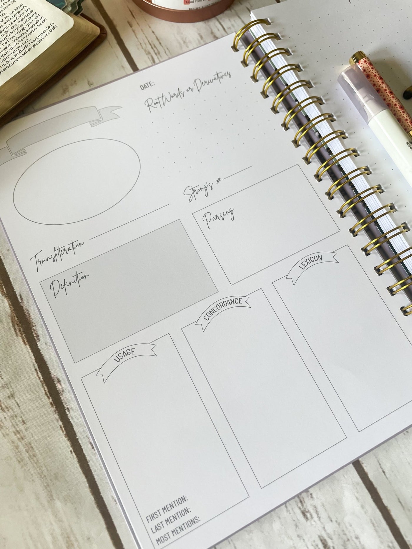 Word Study Journal – Dig Deeper | The James Method