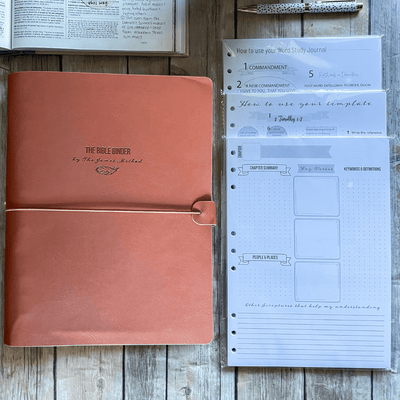 Pre - Order – The Complete Bible Binder Study System (Brown) - The James Method