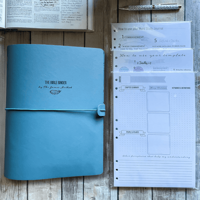 Pre - Order – The Complete Bible Binder Study System (Harbor Blue) - The James Method