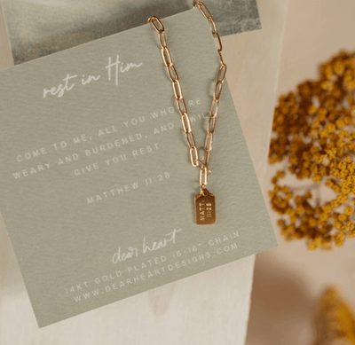 'Rest In Him' Necklace - The James Method