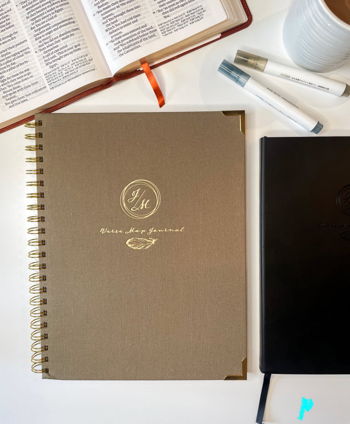 Scratch & Dent Spiral Verse Map Journal - Mountain Moss - The James Method