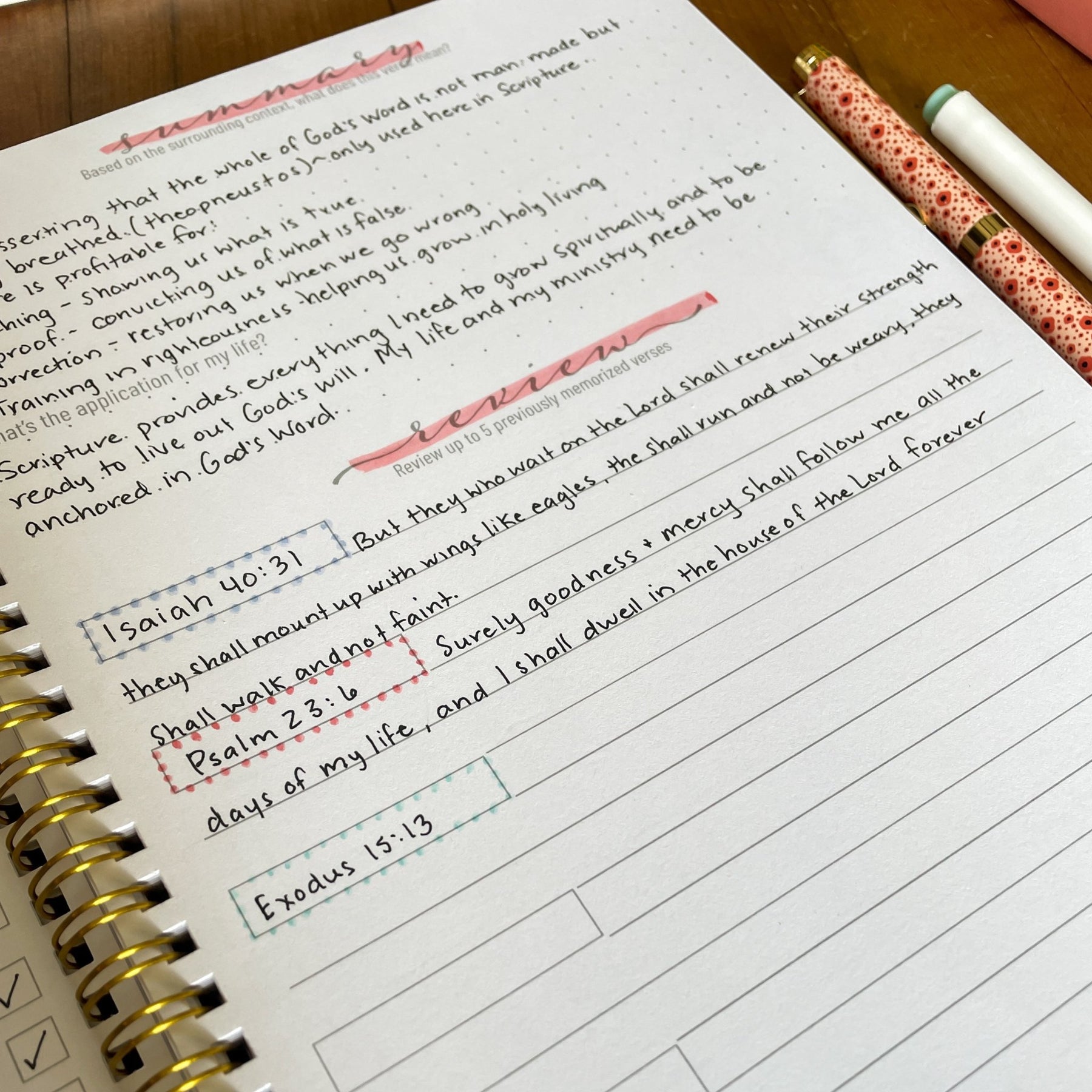 Scripture Memory Journals – The James Method