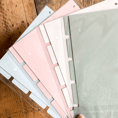 Set of 5 Bible Binder Dividers (no pocket) - The James Method
