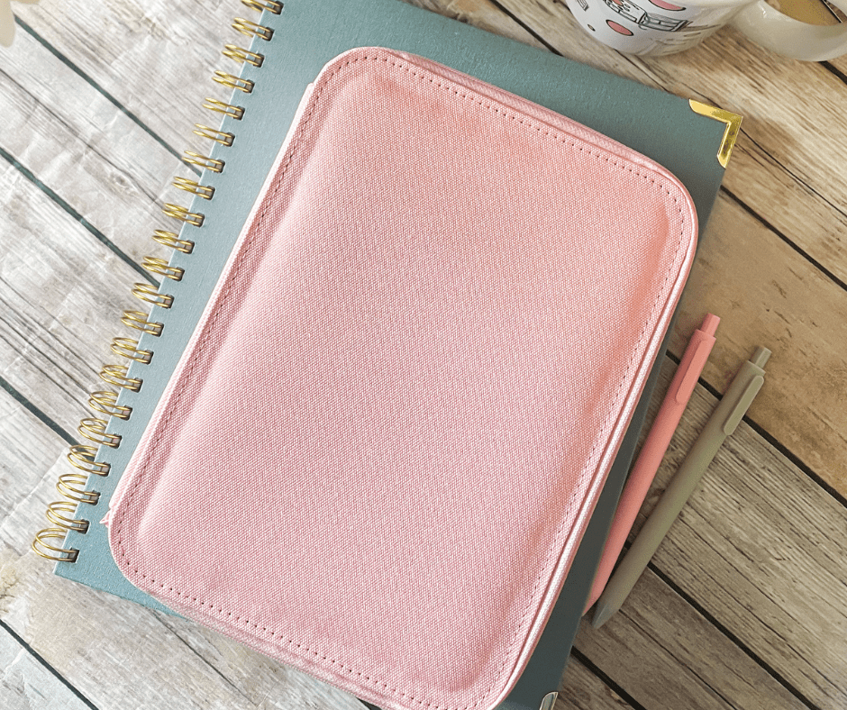 Soft Salmon Canvas Organizer - The James Method