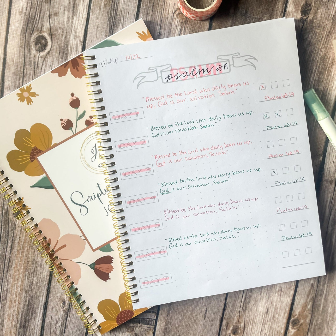 Spiral Scripture Memory Journal - The James Method
