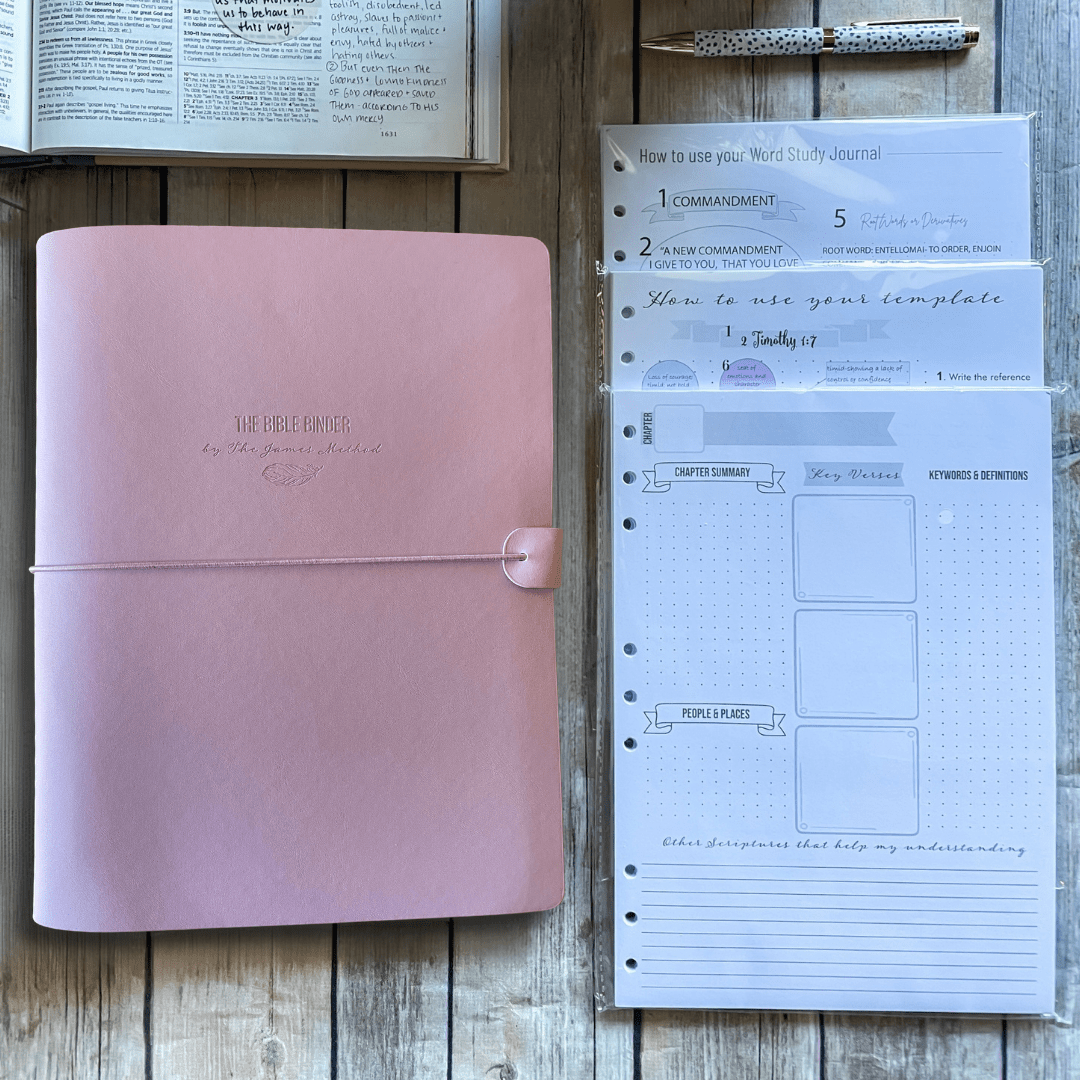 The Complete Bible Binder Study System (Lovely Lilac) - The James Method