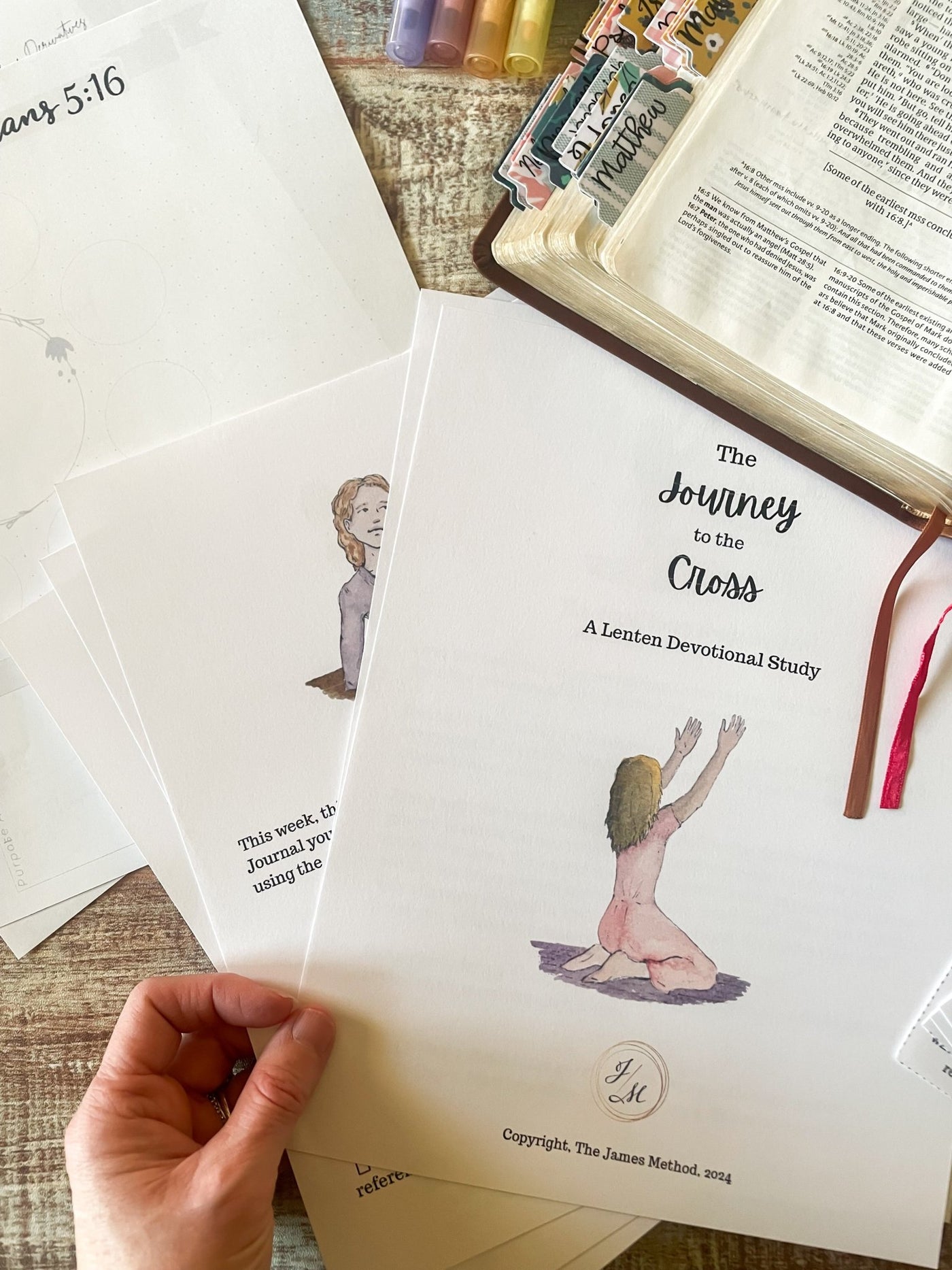 The Journey to the Cross: A Lenten Devotional Study - The James Method