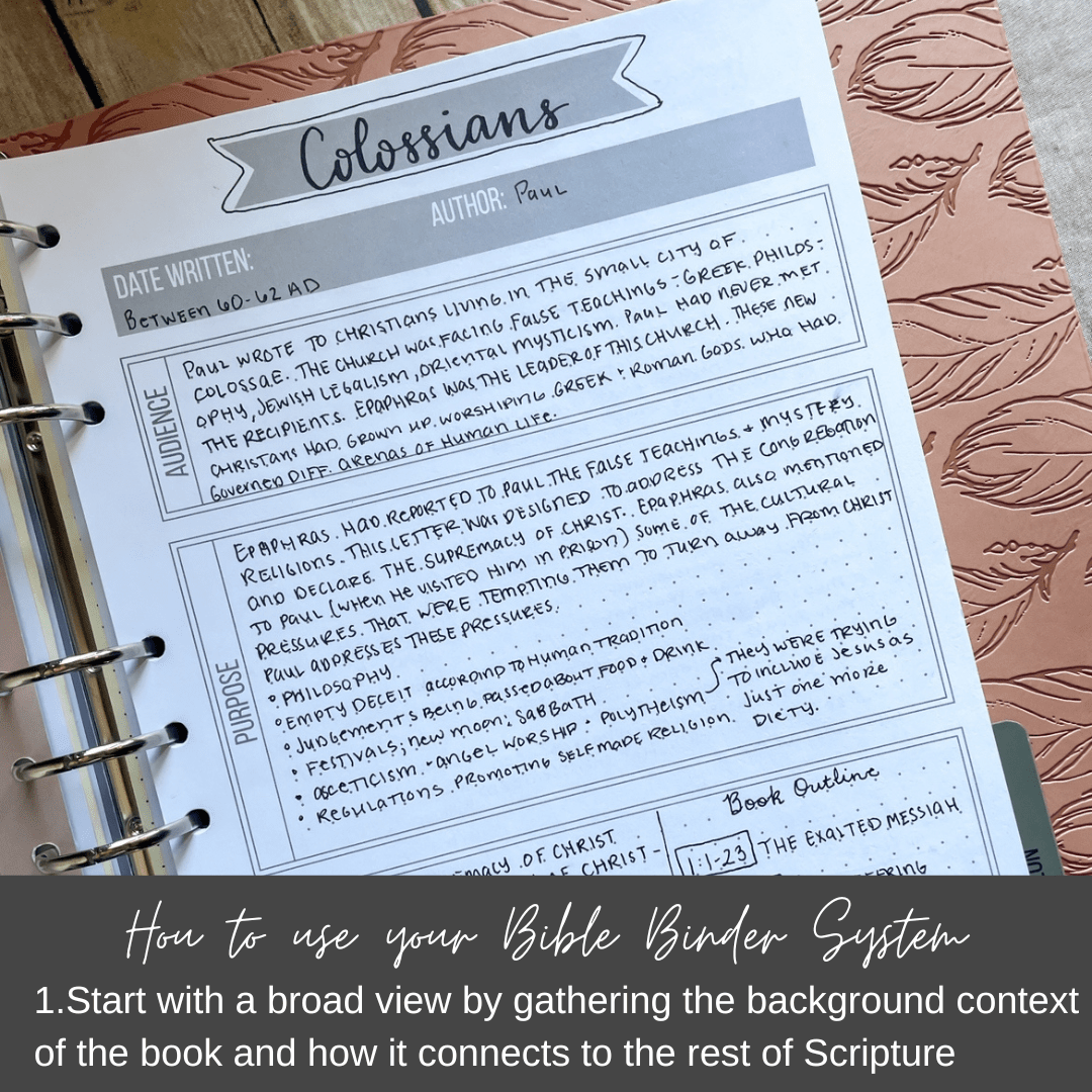 The Ultimate Bible Binder Study System-Harbor Blue (includes our Happy ...