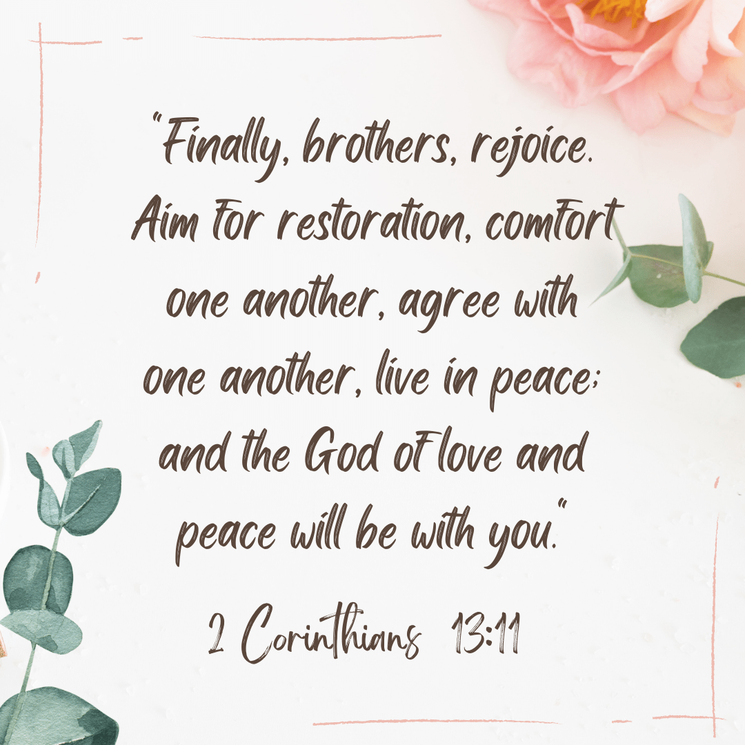 2 Corinthians 13:11 - The James Method
