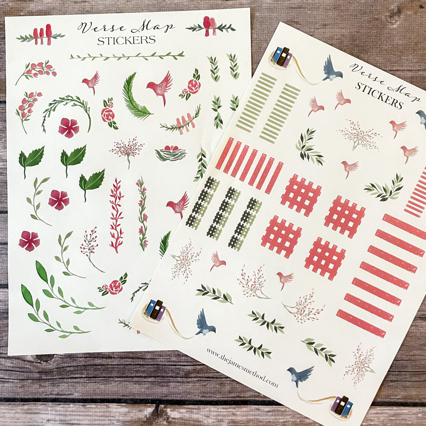 Little Birdies Verse Map Sticker Set