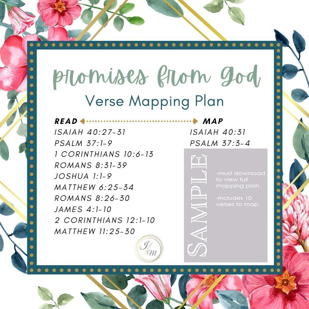Promises From God Verse Mapping Plan