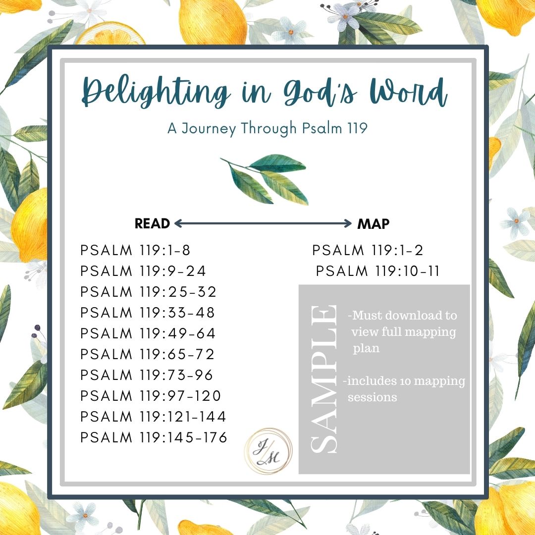 'Delighting in God's Word' Mapping Plan