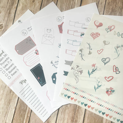 'Agape: God's Abundant Love' Mini Mapping Plan with Embellishments - The James Method