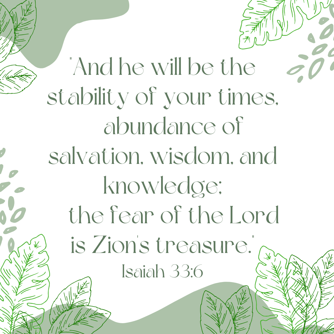 Isaiah 33:6