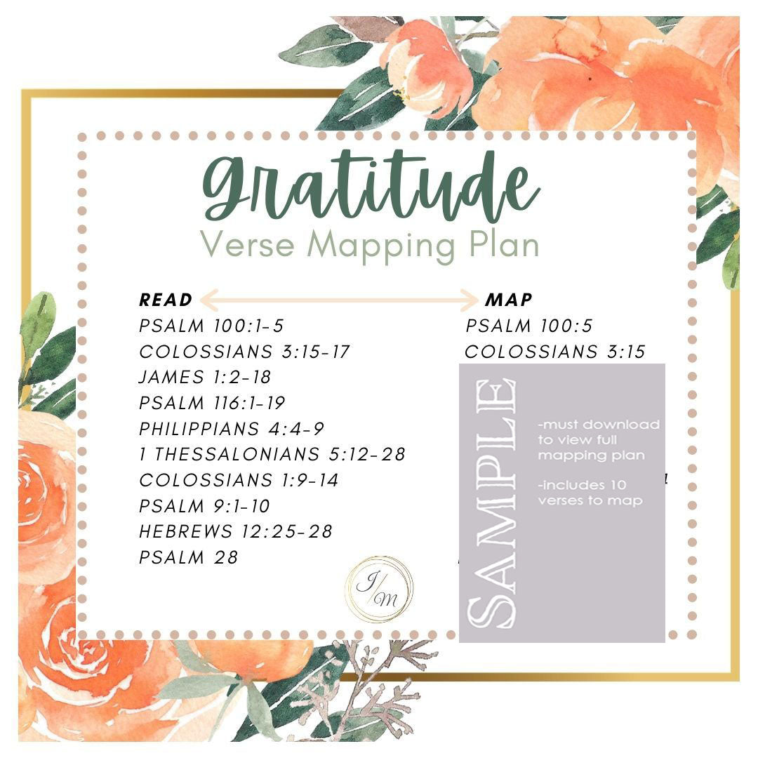Gratitude Verse Mapping Plan