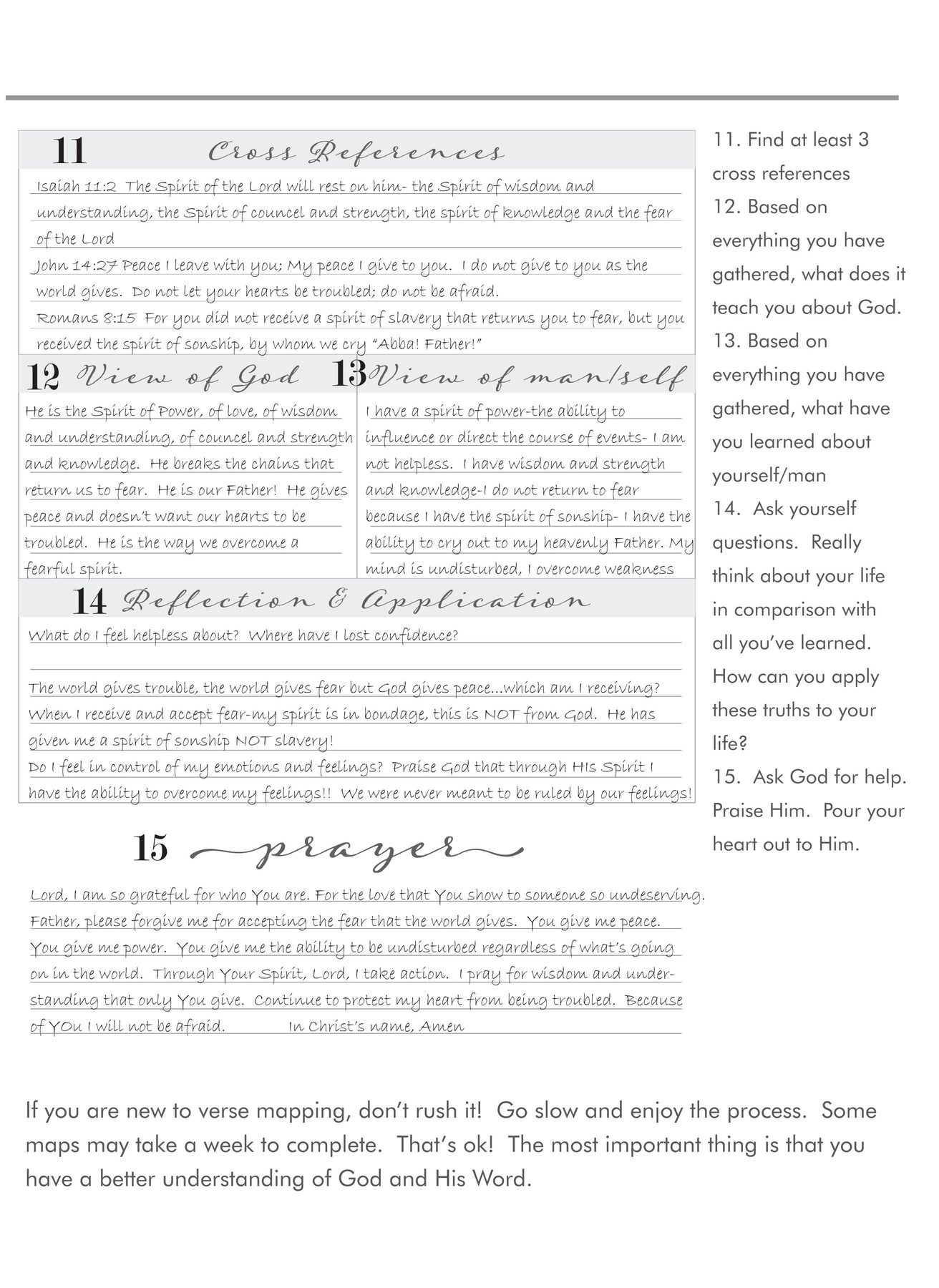 Digital Verse Mapping Journal PDF by The James Method