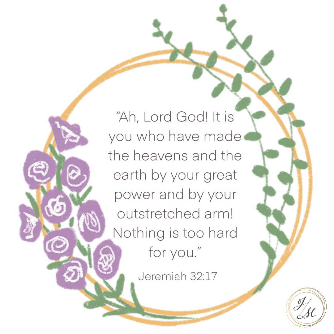 Jeremiah 32:17 - The James Method