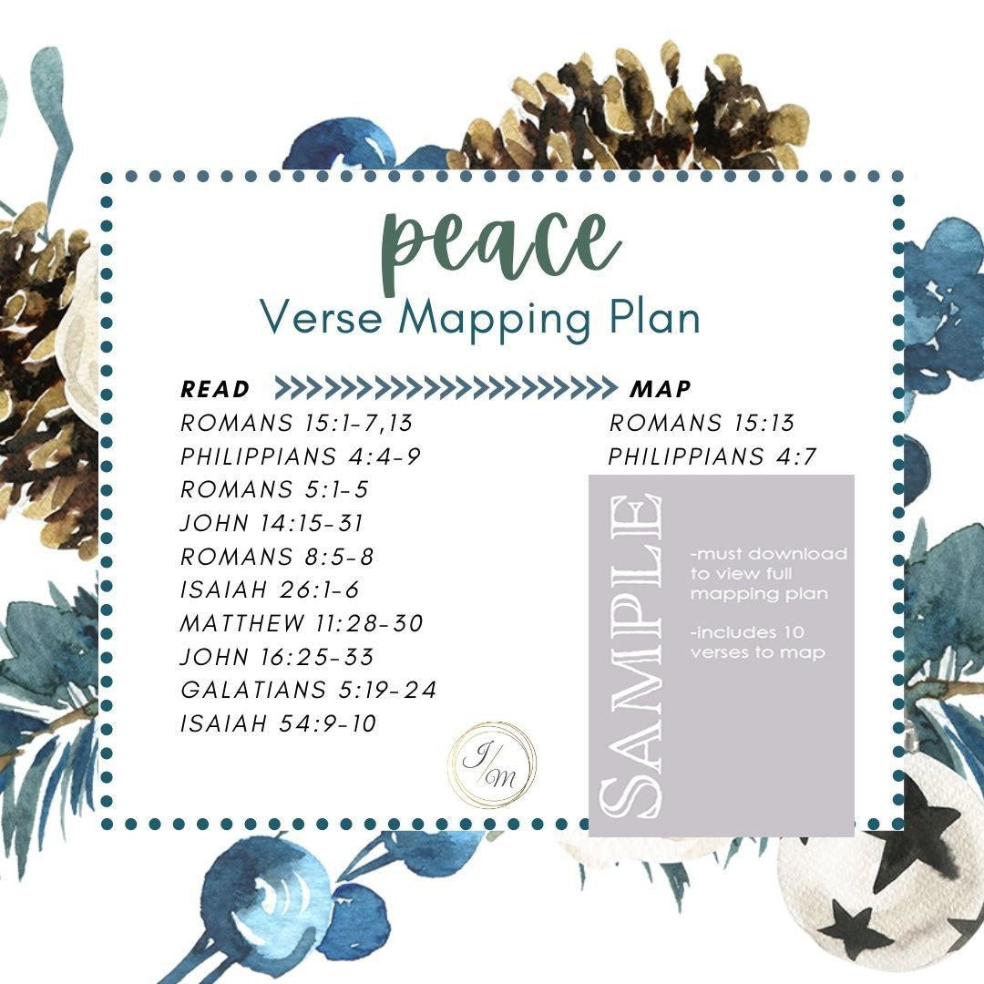Peace Verse Mapping Plan