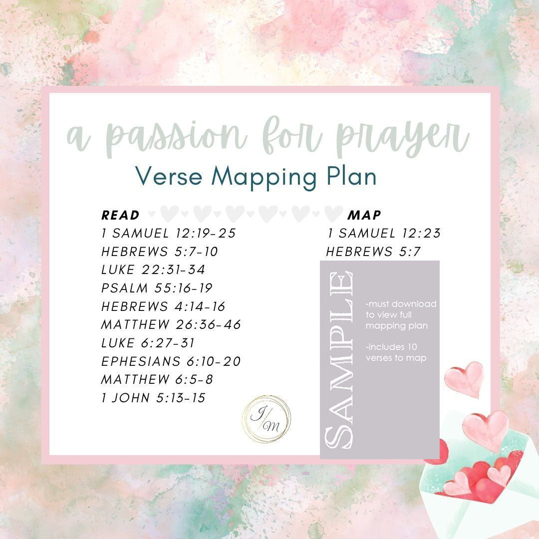 A Passion For Prayer Verse Mapping Plan