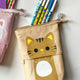 Tan Tabby Pop Up Pencil Pouch
